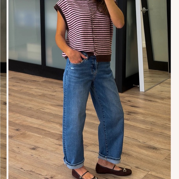 Relaxed Barrel Jeans in Medium Blue - Picture 4 of 6